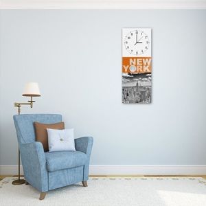 Feeby Obraz z zegarem, New York 2 25x65 4