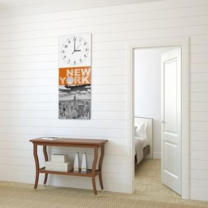 Feeby Obraz z zegarem, New York 2 25x65 5