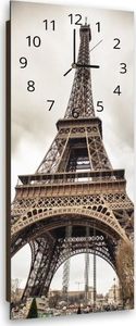 Feeby Obraz z zegarem, wieża Eiffla 2 25x65 2