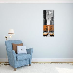 Feeby Obraz z zegarem, New York 25x65 5