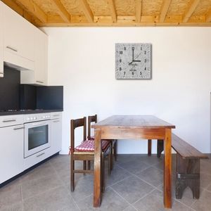 Feeby Obraz z zegarem, jasny kamień carpe diem 60x60 2