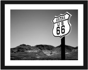 Feeby Obraz w ramie czarnej, Arizona US 66 29,7x21 1