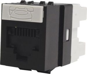 Molex PN Moduł Data Gate+ 1xRJ45 (WE8W), UTP, 568A/B, PowerCat 6, Czarny (KSJ-00018-04) 1