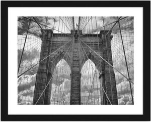 Feeby Obraz w ramie czarnej, Most Brookliński 80x60 1