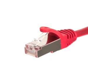NetRack patchcord RJ45, osłonka zalewana, kat. 5e FTP, 15m czerwony 1