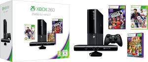 Microsoft Xbox 360 E 250GB + Kinect + Kinect Adventures + Dance Central 3 + Fifa 14 (S2G-00097) + (LPF-00060) 2
