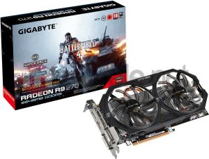 Karta graficzna Gigabyte R9 270 2048MB DDR5/256b D/H PCI-E OC BF4 - (GV-R927OC-2GD-GA) - Battlefield 4 w zestawie! 5