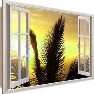 Feeby Deco Panel, okno - palmy 90x60 1