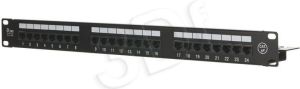 Alantec Patch panel UTP kat.5e 24 porty LSA z półką 1U/19" (PK013) 2