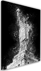 Feeby Obraz na płótnie - Canvas, Statua Wolności nocą 70x100 1