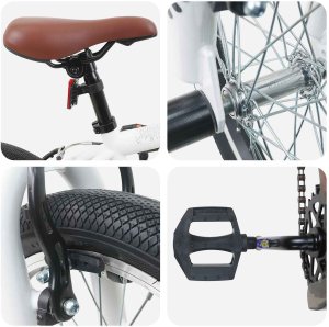 vidaXL vidaXL BMX 18 Cali dla dzieci w wieku 7-10 lat Biały 4