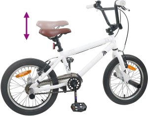 vidaXL vidaXL BMX 18 Cali dla dzieci w wieku 7-10 lat Biały 7