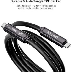 Unitek Kable optyczne USB-C (10Gbps, PD60W, 8K@30Hz) 5m 6
