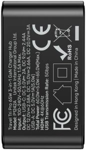 Ładowarka Unitek Travel Tri Pro 1x USB-A 1x USB-C 3 A (P1242ABK01) 4