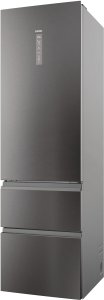 Lodówka Haier 3D 60 Series 7 No Frost 414 L wysokość 205 cm ciemny nierdzewna stal Ledusskapis HTW7620DNMP 5