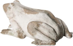 Beliani Figurka ogrodowa CARAPELLE Żaba Beżowy 6