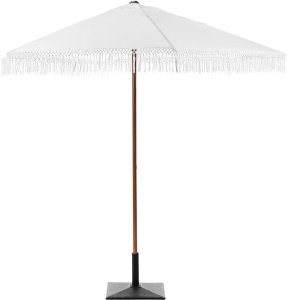 Beliani Parasol ogrodowy 258 cm MURASA Biały 4