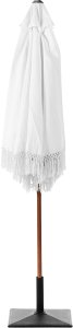 Beliani Parasol ogrodowy 258 cm MURASA Biały 5