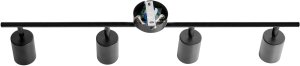 Lampa sufitowa Beliani Lampa spot 4-punktowa NYANDO Metal Czarny 9
