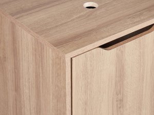 Beliani Szafka pod umywalkę JUNIN 45 cm Jasnobrązowy 8