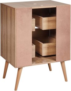 Beliani Szafka pod umywalkę CARIACICA 60 cm Jasnobrązowy 6
