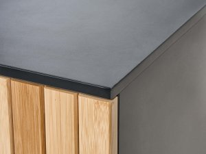 Beliani Szafka pod umywalkę MISCANTI Drewno bambusowe 60 cm Jasnobrązowy 10