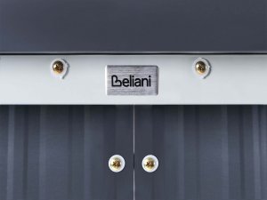 Beliani Domek narzędziowy AISONE 150 cm 89 cm Grafitowy 10