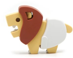 Figurka HalfToys Figurki magnetyczne 3D safari Lew i Słoń Half Toys 3+ 12