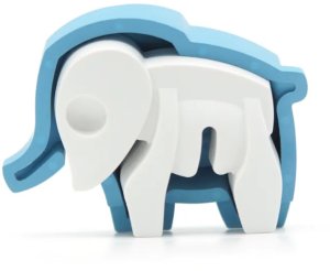 Figurka HalfToys Figurki magnetyczne 3D safari Lew i Słoń Half Toys 3+ 14