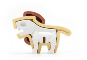 Figurka HalfToys Figurki magnetyczne 3D safari Lew i Słoń Half Toys 3+ 17