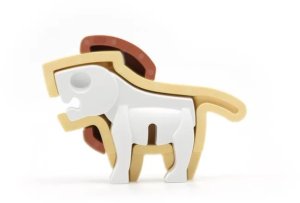 Figurka HalfToys Figurki magnetyczne 3D safari Lew i Słoń Half Toys 3+ 8