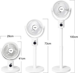Wentylator Ronic Zyle INCA Wentylator stojący +Akku BLDC-Motor 5 poziomów LED biały 2