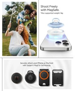 Selfie stick Spigen MagSafe Tripod Selfie Stick, dune beige (AMP11373) 9