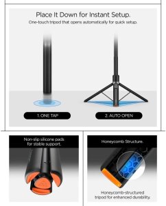 Selfie stick 4kom.pl Spigen MagSafe Tripod Selfie Stick, black (AMP11372) 11