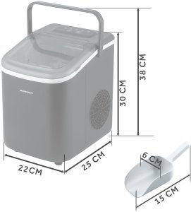 Kostkarka do lodu Berdsen Kostkarka do lodu 1.1L/12kg Berdsen BD-420 czarna 12