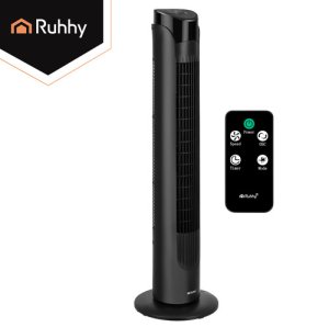 Termowentylator Ruhhy Wentylator kolumnowy 90cm czarny + pilot Ruhhy 12