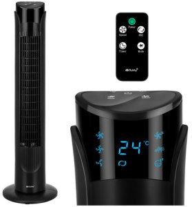 Termowentylator Ruhhy Wentylator kolumnowy 90cm czarny + pilot Ruhhy 13