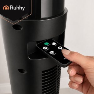 Termowentylator Ruhhy Wentylator kolumnowy 90cm czarny + pilot Ruhhy 17