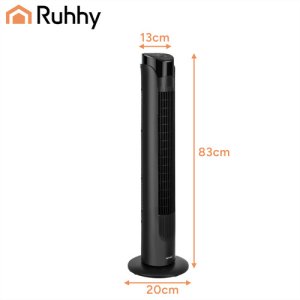Termowentylator Ruhhy Wentylator kolumnowy 90cm czarny + pilot Ruhhy 2