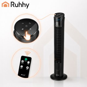 Termowentylator Ruhhy Wentylator kolumnowy 90cm czarny + pilot Ruhhy 7