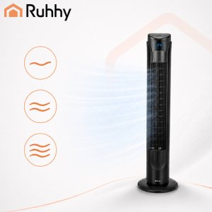 Termowentylator Ruhhy Wentylator kolumnowy 90cm czarny + pilot Ruhhy 8