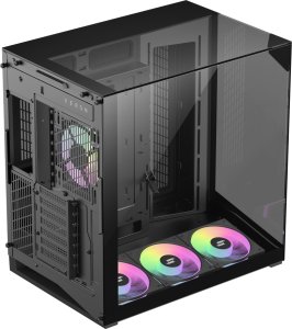 Obudowa GameMax GameMax NEX C56 VC BK zabezpieczenia & uchwyty komputerów Midi Tower Czarny 3
