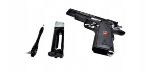 Umarex Pistolet wiatrówka BRUNI 816 US Combat kal. 4,5 mm BB, 20-strzałowy CO-2, do 17J 4