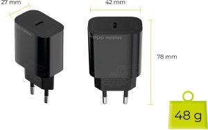 Ładowarka PNY Mobile Origin PD20W MO11 Ścienna 1 USB-C (FRL-PD20W-MO11-BLK) 14