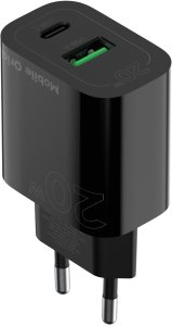 Ładowarka PNY Mobile Origin PD20W MO12 ścienna 1 USB-A 1 USB-C (FRL-PD20W-MO12-BLK) 3