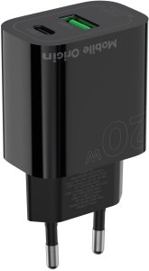 Ładowarka PNY Mobile Origin PD20W MO12 ścienna 1 USB-A 1 USB-C (FRL-PD20W-MO12-BLK) 5