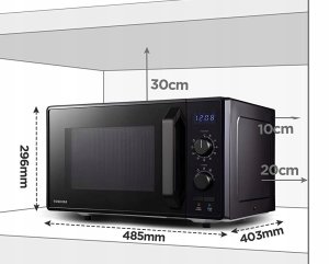Kuchenka mikrofalowa Toshiba MW2-AG23PF Kuchenka Mikrofalowa 3w1 Grill 900W Funkcja ECO* Czarna 2