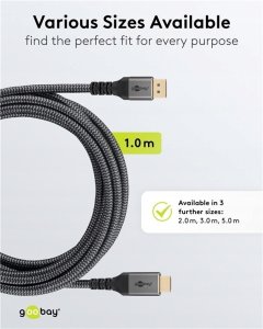 Goobay Kabel adapter DisplayPort do HDMI™ 2.0/2.1 8K/60HZ 1m 78964 5