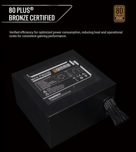 Zasilacz GameMax MAX P850B 850 W Brązowy Niemodularny 5