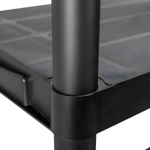 EkoStick Regał Magazynowy Garażowy Warsztatowy łazienkowy Plastikowy Czarny 171x61cm 12